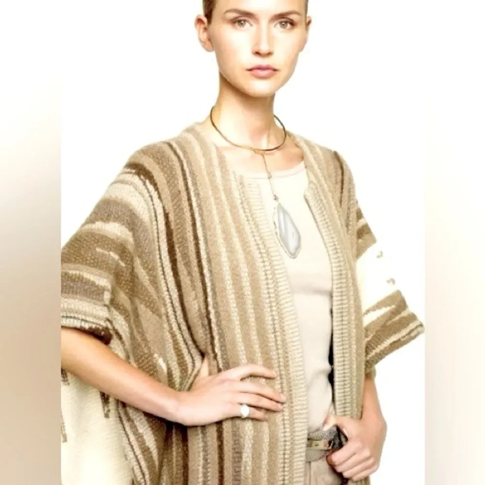 Ralph Lauren Black Label Cashmere Serape Ruana - Picture 4 of 16